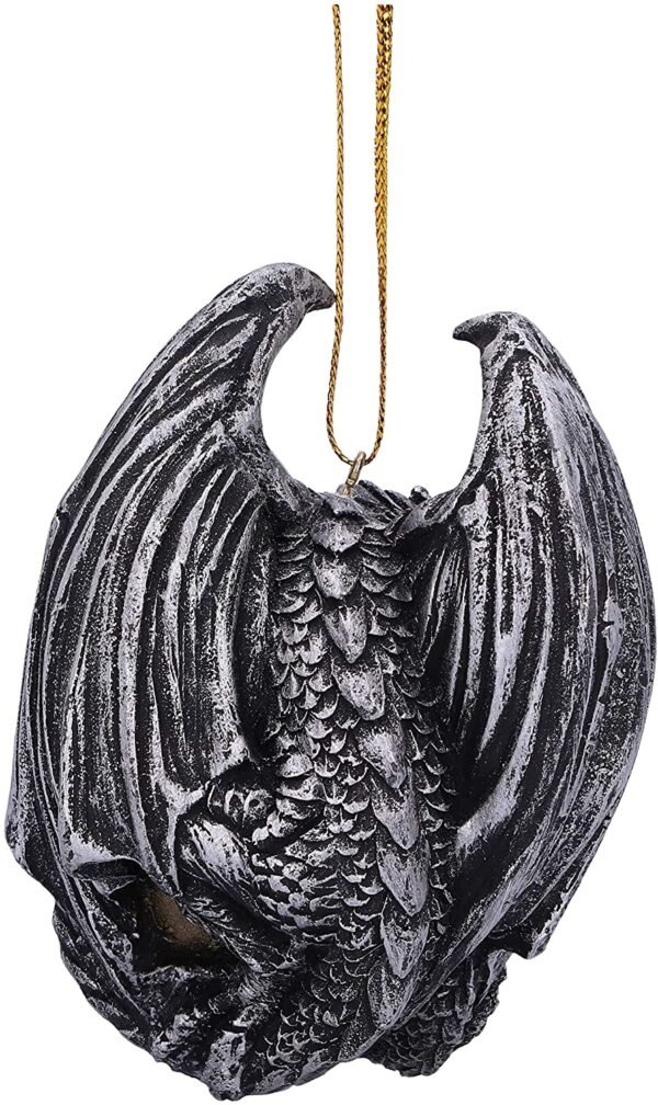 Magicun N.Giftware~Elden Festive Hanging Dragon Ornament, 8cm, Gold