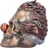Dark Collection~Mechanical Laughter Horror Steampunk Clown Skull Ornament, Bronze, 18cm