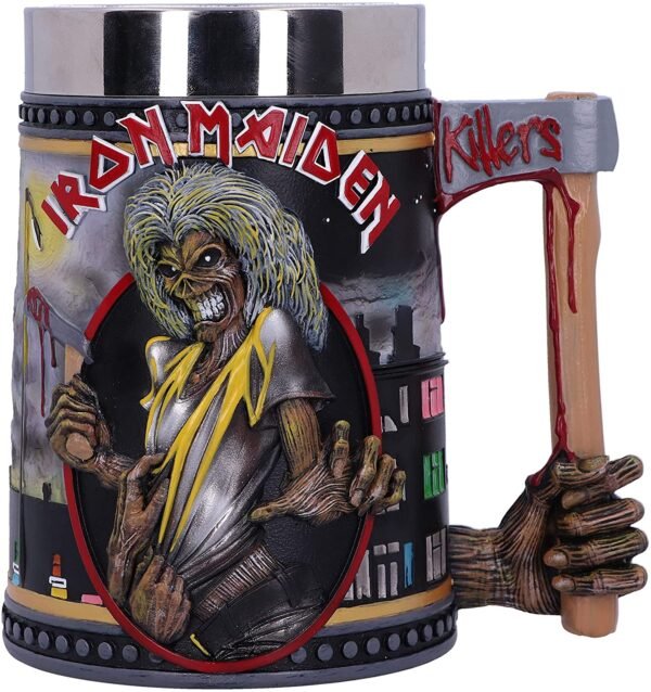 Magicun N.Giftware~Officially Licensed Iron Maiden The Killers Eddie Album Tankard, 15.5cm, Black