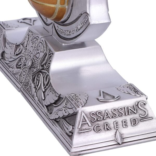Gaming collectables~ Officially Licensed Assassin's Creed Apple of Eden Resin Bookends, Silver, 18.5cm