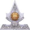 Gaming collectables~ Officially Licensed Assassin's Creed Apple of Eden Resin Bookends, Silver, 18.5cm