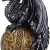 Magicun N.Giftware~Balthazar Festive Hanging Dragon Ornament, 10.16cm, Gold