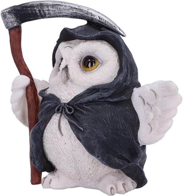 Dark Collection~Flight Grim Reaper Owl Familiar Figurine, White, 12.5cm