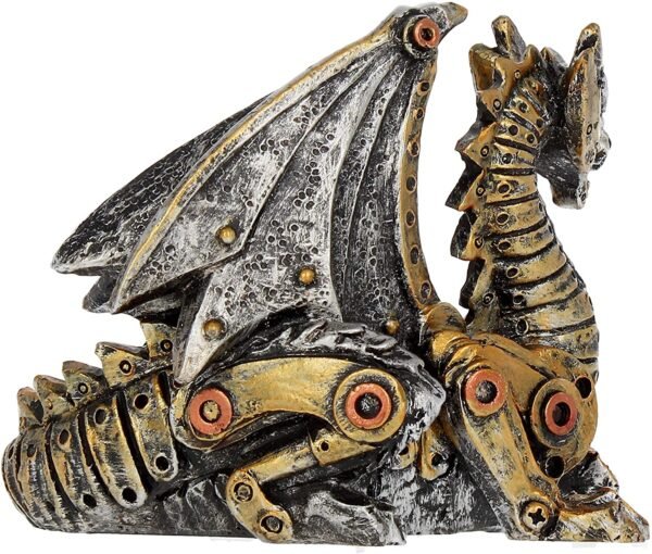 Magicun N.Giftware~Mechanical Hatchling Figurine 13cm Gold