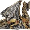 Steampunk Collection~Mechanical Hatchling Figurine 13cm Gold