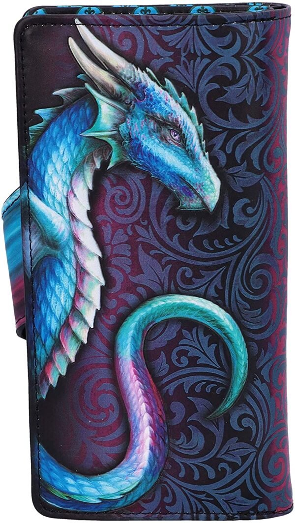 Fantasy Collection~ Take Flight Purse Blue Dragon Wallet, 18.5cm, Polyurethane