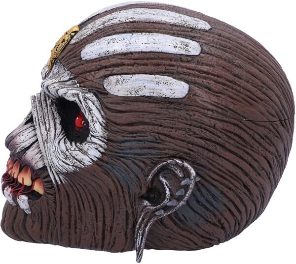 Band Merchandise~ Officially Licensed Iron Maiden The Book of Souls Eddie Head Box, Brown, 15cm