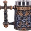 Band Merchandise~ Officially Licensed Powerwolf Metal is Religion Rock Band Tankard, Black, 17.5cm