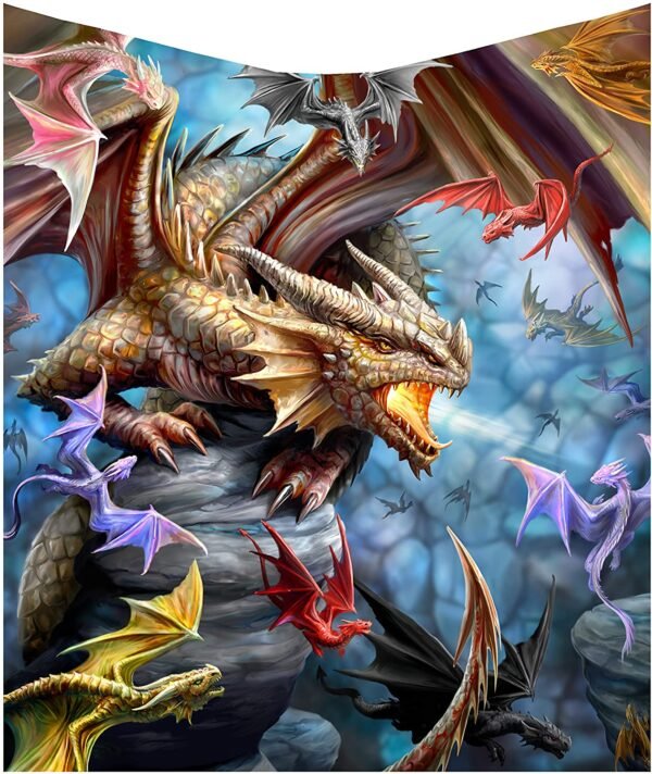 Artist Collections~ Dragon Clan Throw Anne Stokes 160cm