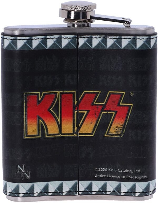 Band Merchandise~ Officially Licensed KISS The Demon Hip Flask, black, 7cm