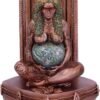 Magicun N.Giftware~Ethereal Mother Earth Gaia Art Statue Incense Burner, 24cm, Green