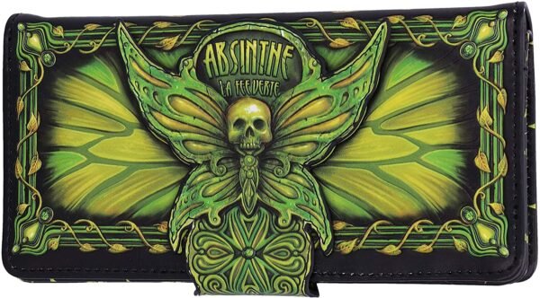 Magicun N.Giftware~Absinthe La Fee Verte Green Fairy Embossed Purse, 18.5cm