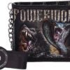Band Merchandise~ Officially Licensed Powerwolf Kiss of The Cobra King Embossed Wallet, Black, 11cm