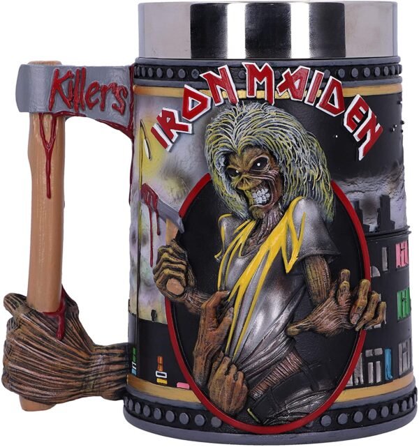 Magicun N.Giftware~Officially Licensed Iron Maiden The Killers Eddie Album Tankard, 15.5cm, Black