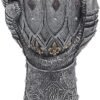 Mythology Collection~ B2404G6 Lionheart Armoured Glove, Silver, Resin with Stainless Steel Insert