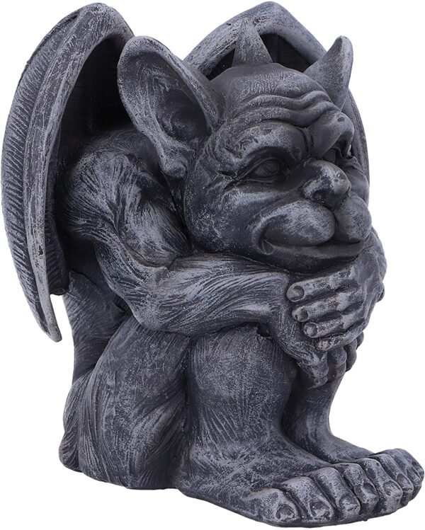 Magicun N.Giftware~Black Quasi Dark Grotesque Gargoyle Figurine, 12.5cm