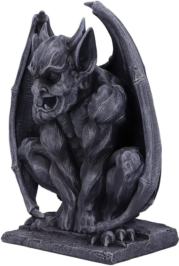 Dark Collection~Adalward Dark Black Grotesque Gargoyle Figurine, 26cm