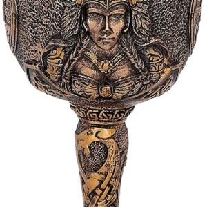 Mythology Collection~ D4720P9 Valkyrie Goblet 17cm, Resin w. Stainless Steel