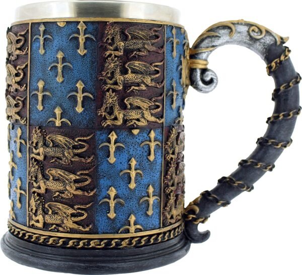 Magicun N.Giftware~Medieval Tankard Mug 14 cm Blue