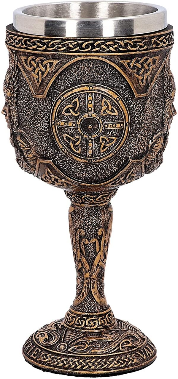 Mythology Collection~ D4720P9 Valkyrie Goblet 17cm, Resin w. Stainless Steel