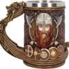 Mythology Collection~ Drakkar Viking Dragon Boat Tankard 15cm, Resin w. Stainless Steel, Painted, One Size