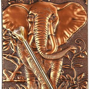 Witchcraft~Vintage Leather Writing Journal with Diamond Pen Set,A5,200Pages,Antique Handmade Daily Notepad Sketchbook,Travel Diary&Notebook to Write in,for Women Men