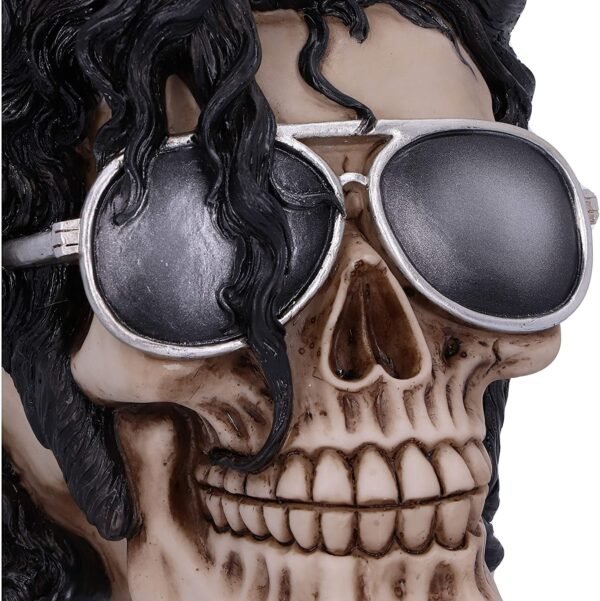 Dark Collection~Bad Michael Jackson King of Pop Inspired Skull Ornament, Black, 16.5cm