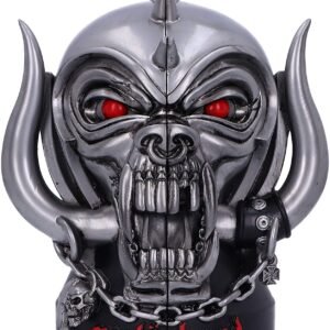 Band Merchandise~ Offically Licensed Motorhead Warpig Snaggletooth Bookends, Silver, 18cm