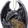 Magicun N.Giftware~Elden Festive Hanging Dragon Ornament, 8cm, Gold