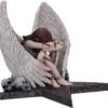 Artist Collections~ Spiral Gothic Enslaved Angel in Chains Figurine, Silver, 24.4cm