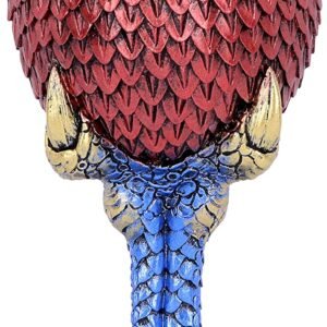 Fantasy Collection~ U4707P9 Ruby Scale Goblet 16.7cm, Resin w. Stainless Steel