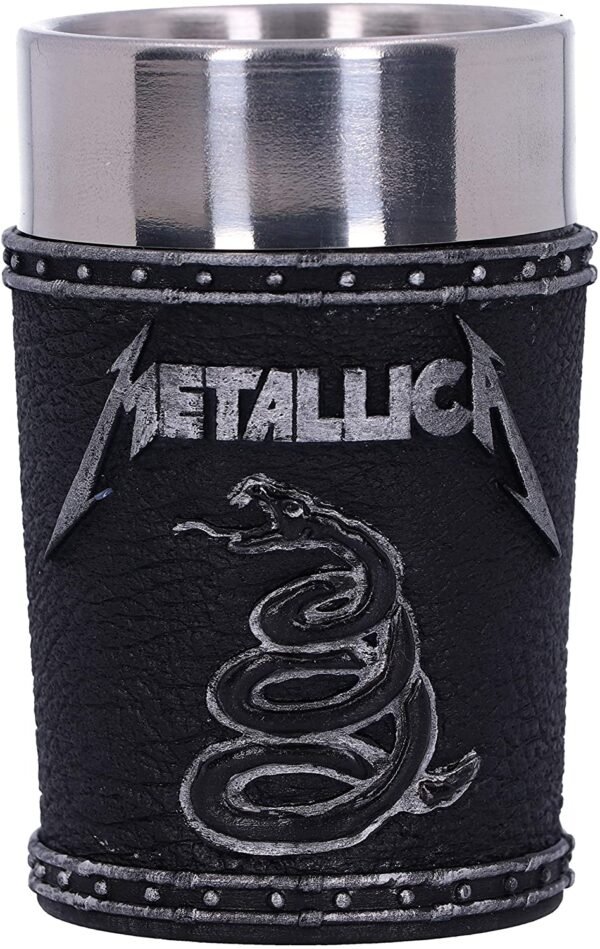 Band Merchandise~ Officially Licensed Metallica Black Album Shot Glass