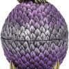 Magicun N.Giftware~Guardian Emerald Dragon Scale Egg Box, 18.7cm, Purple