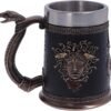 Mythology Collection~ Medusa's Demise Greek Mythology Snake Haired Female Tankard, Polyresin, Black and Bronze, One Size