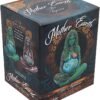 Light Collection~Small Ethereal Mother Earth Gaia Art Statue Painted Figurine, Green, 17.5cm