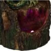 Fantasy Collection~ Arboreal Hatchling Green Dragon in Tree Trunk Light Up Figurine, Red, 10.8cm