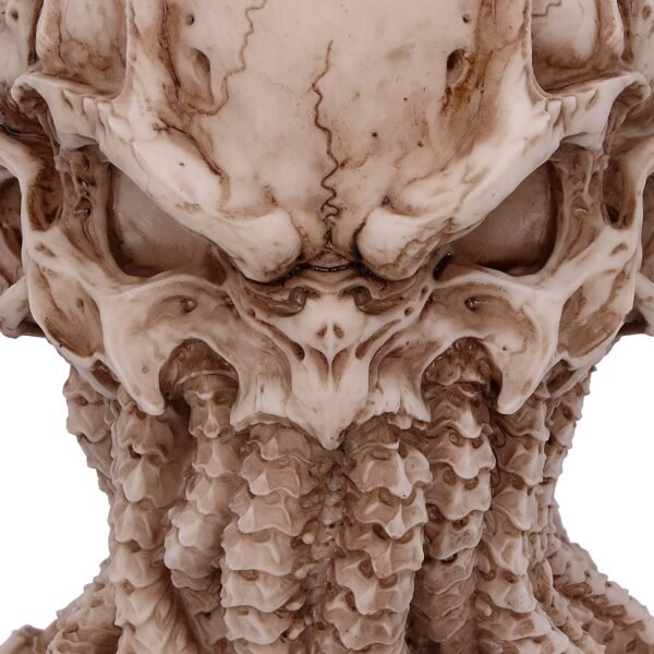 Artist Collections~ James Ryman Green Cthulhu Skull Figurine Ornament, Natural, 20cm