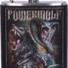 Magicun N.Giftware~Officially Licensed Powerwolf Kiss of The Cobra King Embossed Hip Flask, 7oz, Black