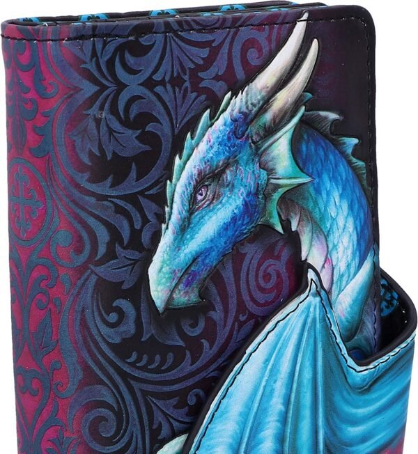 Fantasy Collection~ Take Flight Purse Blue Dragon Wallet, 18.5cm, Polyurethane