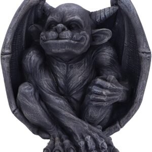 Dark Collection~Victor Dark Black Grotesque Gargoyle Figurine, 13cm