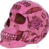 Magicun N.Giftware~Pink Traditional Tribal Tattoo Fund Skull Money Box, 15cm