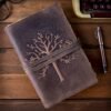 Witchcraft~Vintage Leather Journal Tree of Life-Leather Bound Journal-Antique Paper-Beautiful Embossed Tree Leather Sketchbook - For Drawing Sketching and Writing-240 Pages (11.5" x 8.25" (A4), Vintage Brown)