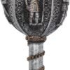 Magicun N.Giftware~Silver, Medieval Knight Goblet 17.5cm, Resin w/Stainless Steel Insert