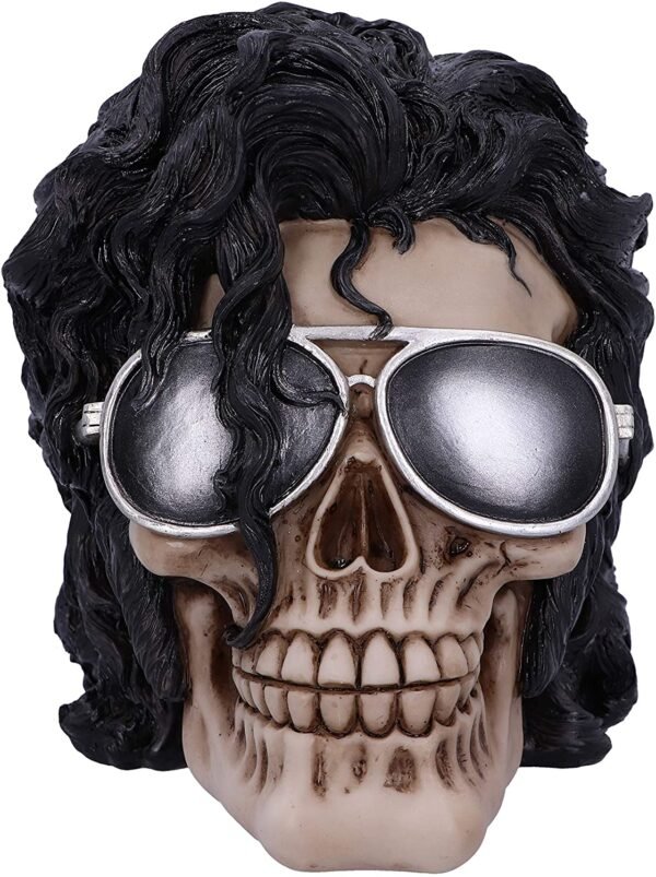 Magicun N.Giftware~Bad Michael Jackson King of Pop Inspired Skull Ornament, 16.5cm, Black