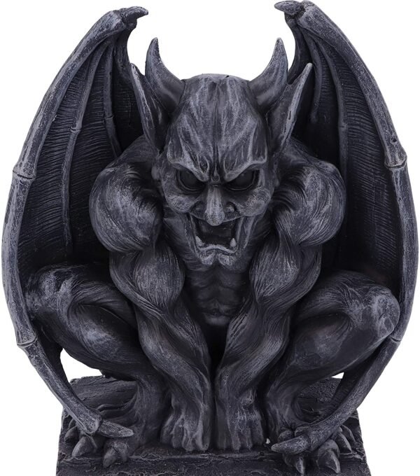 Dark Collection~Adalward Dark Black Grotesque Gargoyle Figurine, 26cm