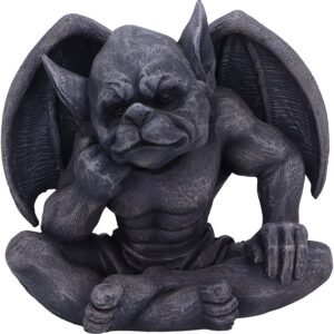 Dark Collection~Laverne Dark Black Grotesque Gargoyle Figurine, 13cm