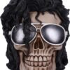 Dark Collection~Bad Michael Jackson King of Pop Inspired Skull Ornament, Black, 16.5cm