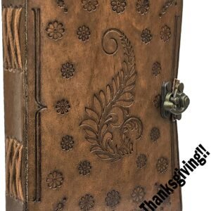 Witchcraft~Leather Journal | Leather Notebook | Leather Sketchbook | Leather Travel Diary | Leather Blank Book | Mens Leather Journal | Women Leather Journal | Leather Journal for Men (Design2)