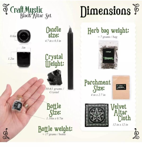 Witchcraft Supplies Wiccan Tools for Beginners - 50 Set Witchy Gifts Starter Kit