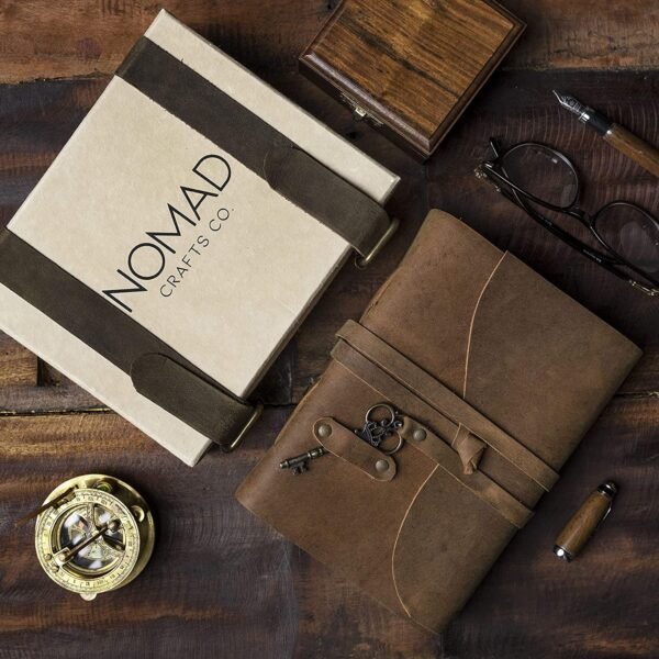 Witchcraft~Vintage Leather Journal - Antique Handmade Deckle Edge Vintage Paper Leather Bound Journal - Book of Shadows Journal - Leather Sketchbook - Drawing Journal - Great Gift - 11.5"x 8.25"